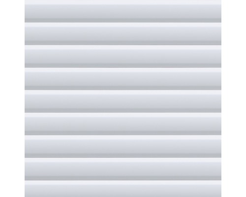Fassadenverkleidung aus Kunststoff mit horizontaler Rillenstruktur