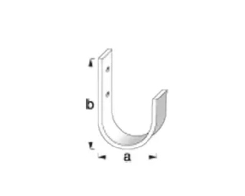 Représentation schématique d''un collier de serrage avec dimensions