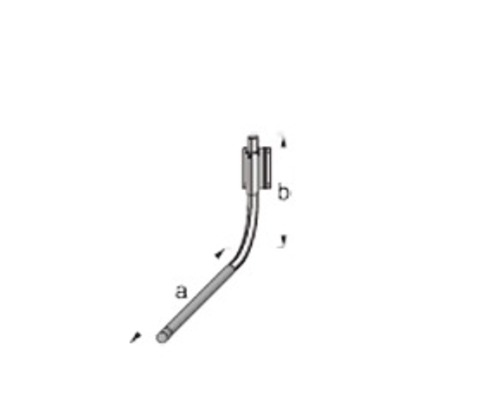 Schéma d''un tuyau avec pièce raccordée