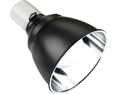 Schwarzer Lampenschirm mit silberner Innenseite