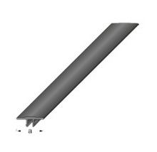 Alfer coaxis®-Abdeckleiste 16 x 1000 mm, Kunststoff schwarz-thumb-1