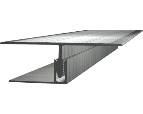 Barre de seuil/Profilé de raccordement Konsta aluminium pour épaisseur de planches 20 - 26 mm 22,5x60x2500 mm