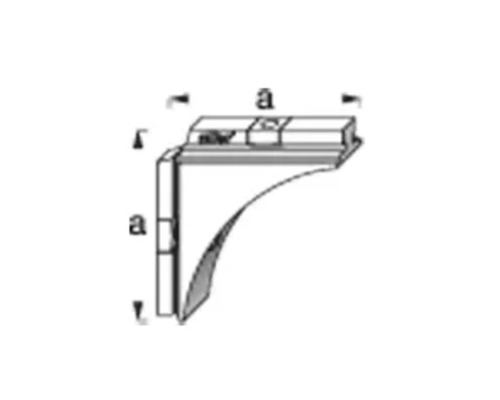 Dessin technique d''une console avec indications de dimensions