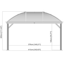 Pavillon SOJAG Moreno 10x14 avec moustiquaire 413x288 cm anthracite-thumb-8