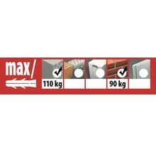 Chevilles à expansion en laiton Tox Metrix M8/28, 25 pièces