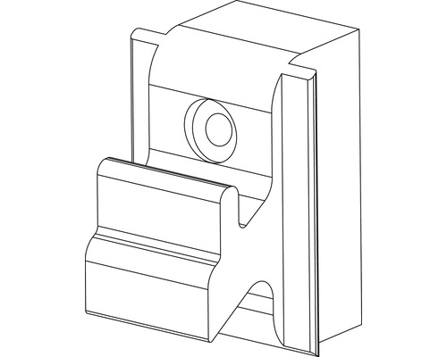 Schematische Darstellung einer Befestigungsklammer