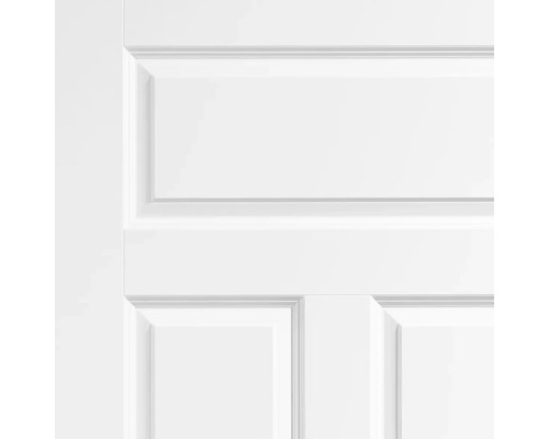 Détail d''une porte intérieure blanche avec des cassettes