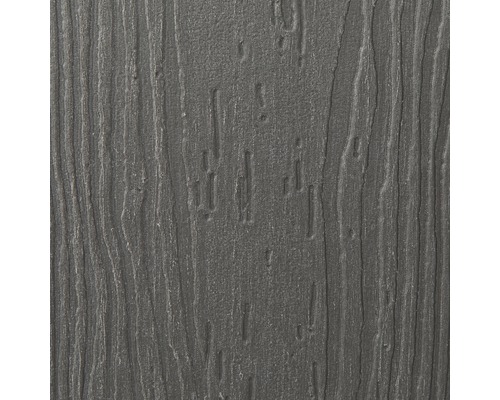 Gros plan d''une lame de terrasse en plastique avec une structure en bois