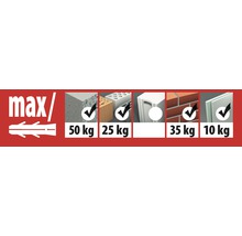 Chevilles multiusage TRIKA 6/36, 100 unités
