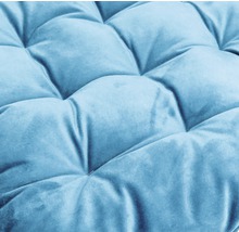 Galette de chaise Velvet bleu 40x40x7 cm-thumb-4