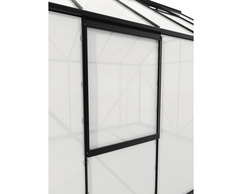 Seitenfenster Vitavia mit Hohlkammerplatte 6 mm 59x79 cm schwarz