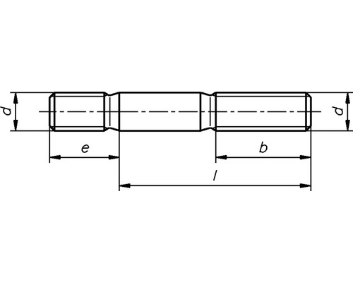 Dessin technique d''un boulon avec indications de dimensions