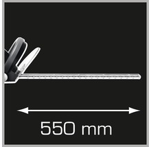 Heckenschere mit 550 mm Schnittlänge