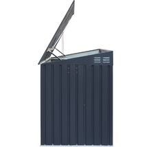 Geöffneter Geräteschrank aus Metall für den Aussenbereich