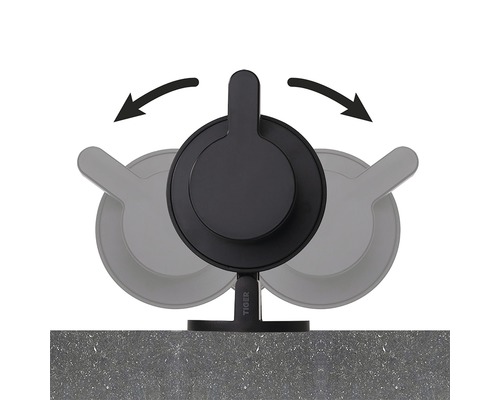 Porte-papier toilette rotatif Tiger pour montage mural