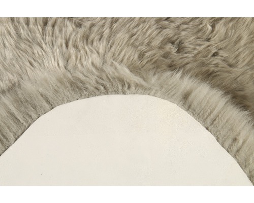 Grauer Teppich mit langen Fasern