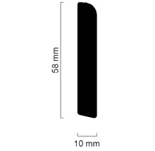 Plinthe SF262 épicéa/pin laqué 10x58x2400 mm-thumb-1