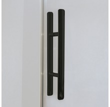 Seitenwand für Drehtür Breuer Europa Design 90 cm Anschlag links Dekor Grau Profilfarbe schwarz-thumb-3