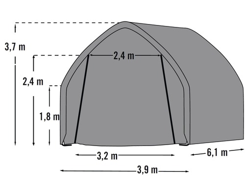 Image avec les dimensions d''un entrepôt de stockage