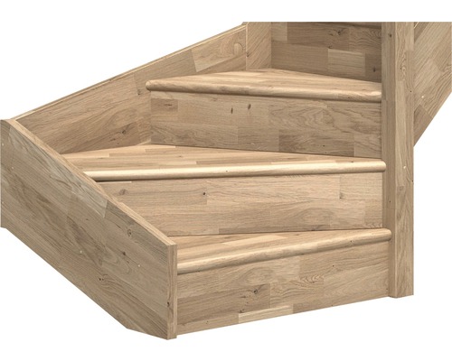 Holztreppe mit drei Stufen