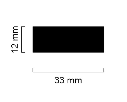 Abmessungen: 12 mm x 33 mm
