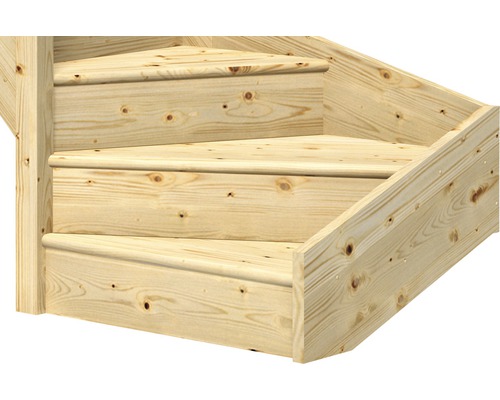 Escalier en bois en épicéa