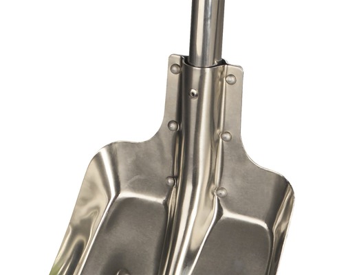 Vue détaillée d''une pelle à neige en métal