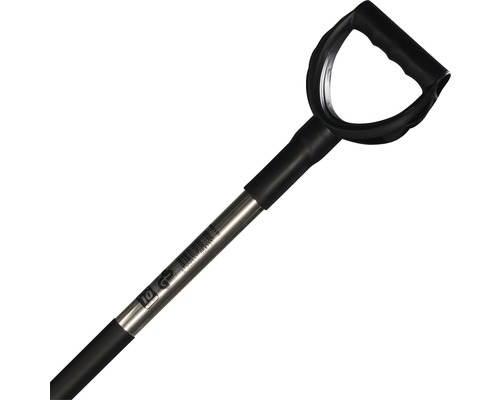 Poignée de bêche en forme de D en plastique et manche en acier