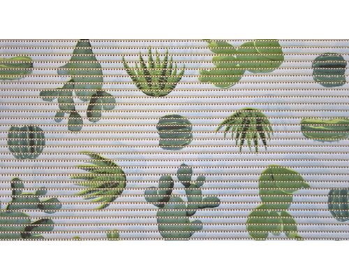Gros plan d''un store enrouleur avec motif de cactus