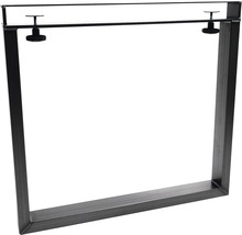 Piètement de table en acier avec fixation