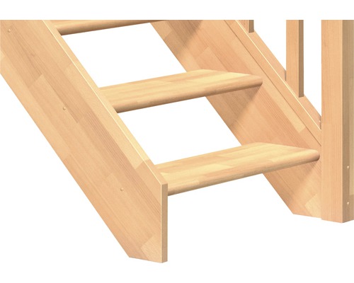 Vue détaillée d''un escalier en bois