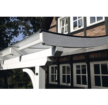 Terrassenüberdachung SKAN HOLZ Verona 434x339 cm weiß