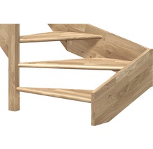 Holztreppe mit drei Stufen