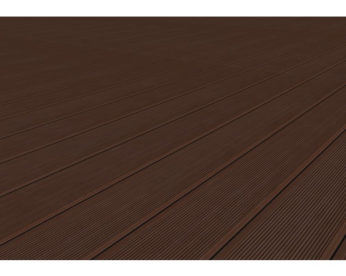 Détail de lames de terrasse marron