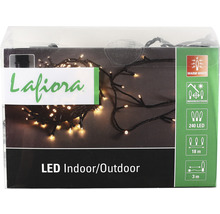 Guirlande lumineuse à LED Lafiora pour intérieur et extérieur avec 240 LED et lumière blanc chaud