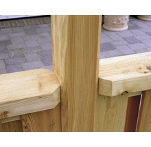 Parapet coffrage de couvercle en pin Douglas 220x84 cm