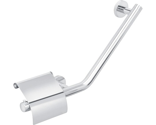 Combinaison de porte-papier toilette et de barre d''appui en métal