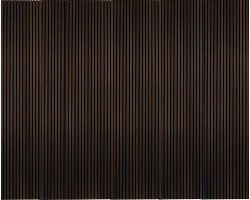 Panneau Acoustique Mardom 3D0048 – Chêne Foncé, 2700 X 120 Mm, Isolation Phonique