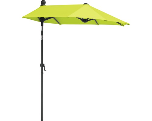 Parasol Schneider Salerno Mezza 150 x 150 cm vert pomme avec housse de protection-0