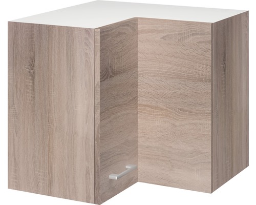 Élément haut d''angle avec structure en bois et poignée