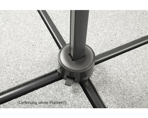 Schirmständerkreuz zur Beschwerung mit Terrassenplatten