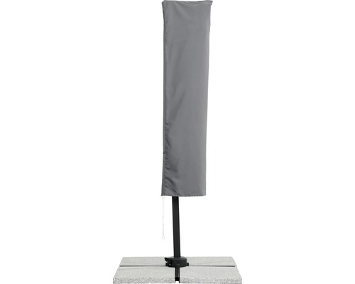 Schutzhülle für einen Sonnenschirm mit Schirmständer