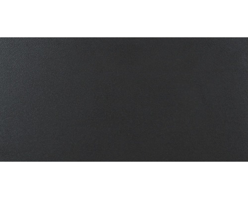 Carrelage de sol en grès-cérame fin Daly Vulcano noir 30x60 cm rectifié Lapp.