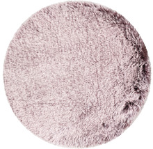 Tapis rond en fausse fourrure