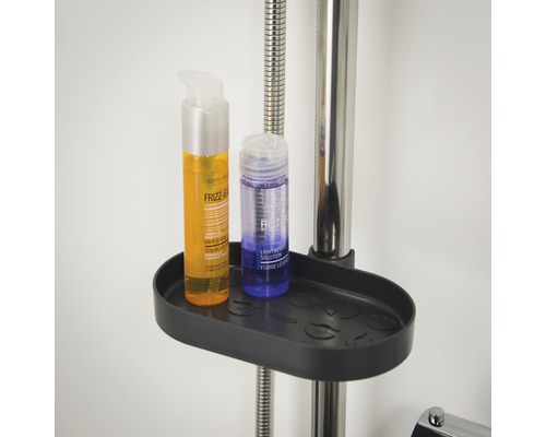 Étagère de douche avec shampooing et après-shampooing