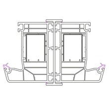 Profilschnitt eines Fensters