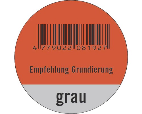Empfehlung Grundierung grau