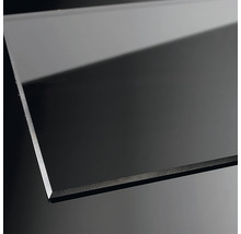 Cabine de douche Breuer Panorama 1200x2000 mm verre déco gris teinté aspect chrome avec élément d'angle fixe 300 mm 3451005003266-thumb-1