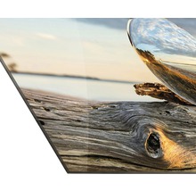 Image décorative en verre acrylique avec motif de plage