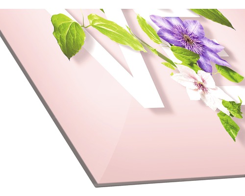 Dekorplatte mit Blumenmuster